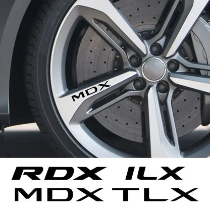 Reflective Wheel Rim Decal Stickers for Acura MDX / ILX / RDX / TLX | 4-Piece Vinyl Film Set - 200000182:10#For TLX;5:361385#Red-200000182:10#For TLX;5:361386#Silver White-200000182:691#For RDX;5:361386#Silver White-200000182:10#For TLX;5:200000990#Black-200000182:691#For RDX;5:200000990#Black-  DRIVEN - 1