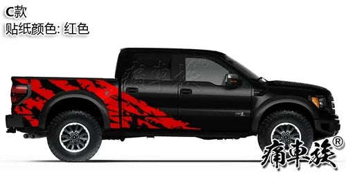 Full-Body Appearance Decoration Vinyl Kit for Ford F-150 Raptor | Custom KK Pickup Wrap - 200000182:29#A2-200000182:193#A1-200000182:366#C1-200000182:350852#C-200000182:10#B-  DRIVEN - 7