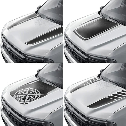Dedicated Hood Trim Decal Film for Ford Maverick | Premium Color Change Vinyl - 200000182:496#H  black-200000182:173#G black-200000182:200013901#other colors-200000182:350686#J black-200000182:350852#D black-  DRIVEN - 2