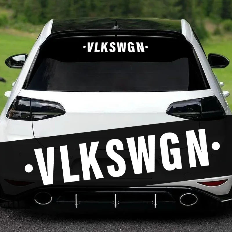 VLKSWGN Front Windshield & Rear Window Decal for VW Golf MK6 / MK7 / R / GTI | Vinyl Sticker - 200000182:366;5:361385#20x3.8CM-200000182:173;5:200000990#30x6CM-200000182:10;5:361385#20x3.8CM-200000182:366;5:200000990#30x6CM-200000182:29;5:361385#20x3.8CM-  DRIVEN - 5
