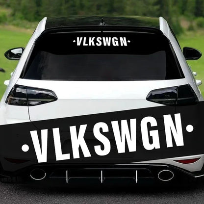 VLKSWGN Front Windshield & Rear Window Decal for VW Golf MK6 / MK7 / R / GTI | Vinyl Sticker - 200000182:366;5:361385#20x3.8CM-200000182:173;5:200000990#30x6CM-200000182:10;5:361385#20x3.8CM-200000182:366;5:200000990#30x6CM-200000182:29;5:361385#20x3.8CM-  DRIVEN - 5