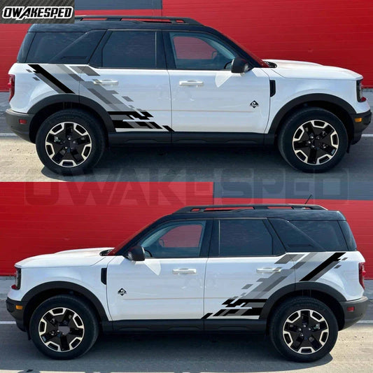 Racing Sport Body Side Decal for Ford Bronco & SUV Hardcore / Raptor Style | Vinyl Wrap Sticker - 200000182:193#G-D G-S-W-  DRIVEN - 1