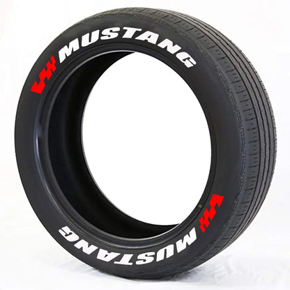 Mustang Tire Lettering Sticker | 3D Waterproof Separated Letter Sidewall Decal - 200000182:10#8 MUST stripes W-200000182:691#4 MUST stripes W-200000182:29#8 MUSTANG-200000182:193#4 MUSTANG-200000182:173#8 MUST W flag-  DRIVEN - 11
