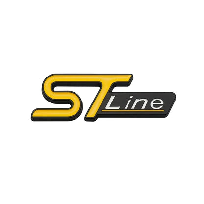 3D Metal ST Line Trunk Badge | Ford Focus / Mondeo / Kuga / Ecosport Emblem - 200000182:350686#Silver Blue;5:361385#7.9 x 2.7cm-200000182:496#Black Blue;5:361385#7.9 x 2.7cm-200000182:173#Silver Yellow;5:361385#7.9 x 2.7cm-200000182:175#Black Yellow;5:361385#7.9 x 2.7cm-200000182:350850#Black Green;5:361385#7.9 x 2.7cm-  DRIVEN - 9