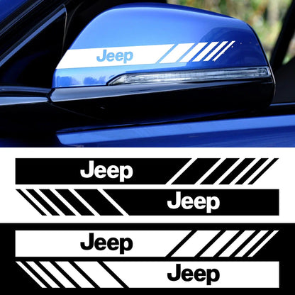 Rearview Mirror & Body Badge Emblem Decal for Jeep Renegade | 2-Piece Vinyl Sticker Set - 14:200004889#black;400005409:3984267#2pcs for Jeep-14:2904#white;400005409:3984267#2pcs for Jeep-  DRIVEN - 2