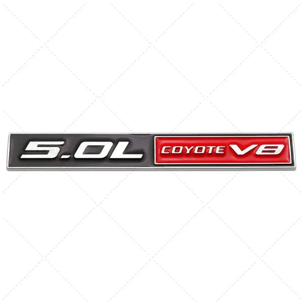 3D Metal 5.0 COYOTE V8 Trunk & Fender Emblem | Ford Mustang Badge Accessory - 200000182:350852#Full Black-200000182:691#Black Red-200000182:10#Red Black-200000182:193#Silver Red-200000182:29#Silver Black-  DRIVEN - 10