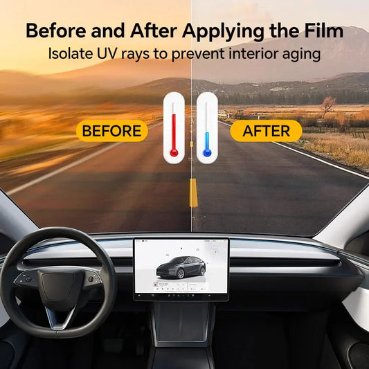 Precut Window Privacy Tint Film for Tesla Model Y Juniper (2025–2026) | Heat & UV Protection - 200000182:10#Front Windshied;355:203287812;5:4183#C-75-  DRIVEN - 2