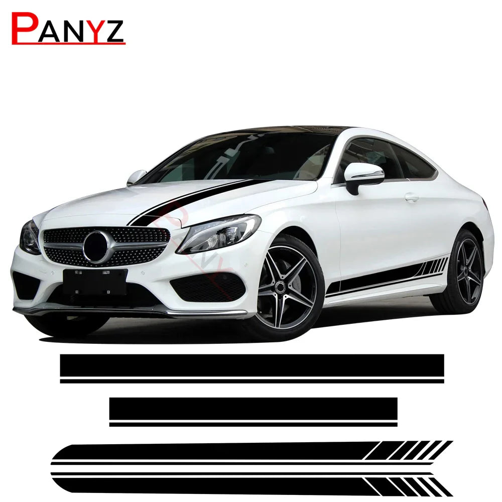 Side Stripes, Hood, Roof & Rear Decal Kit for Mercedes-Benz C-Class W205 / C63 AMG | Vinyl Graphics - 200000182:173#Gloss Blue;5:361385#W205 2-Door Coupe-200000182:173#Gloss Blue;5:200000990#W205 4-door Sedan-200000182:366#Gloss Yellow;5:361385#W205 2-Door Coupe-200000182:366#Gloss Yellow;5:200000990#W205 4-door Sedan-200000182:350852#Carbon Fiber;5:361385#W205 2-Door Coupe-  DRIVEN - 1