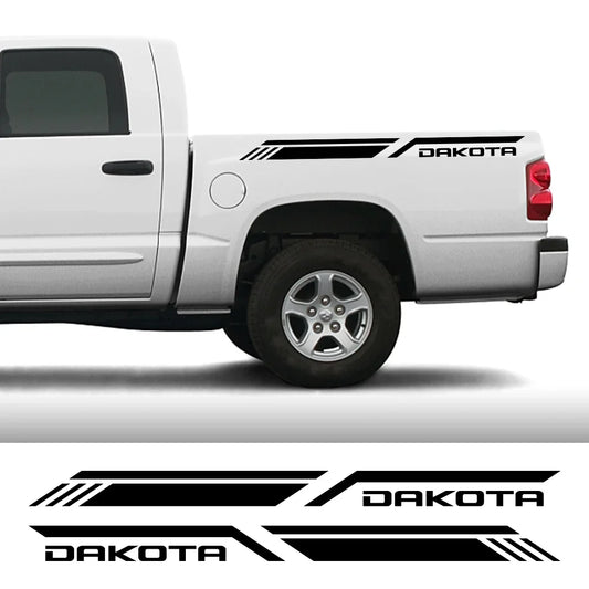 Bed Side Stripe Decal for Dodge Dakota SLT / SXT / 5.9 / R/T Sport | Vinyl Truck Sticker - 200000182:350853#Carbon Fiber-  DRIVEN - 1