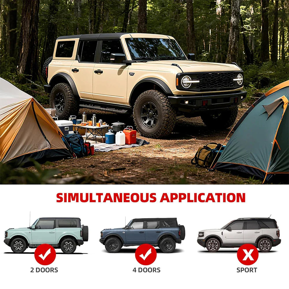 Ford Bronco Tailgate Table – Folding Luggage Shelf & Load Platform (2021–2025, 2 & 4-Door) - 14:193#Ford Bronco czj-  DRIVEN - 6