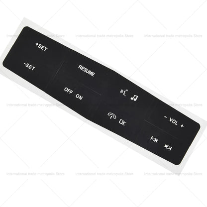 Steering Wheel Button Repair Decal for Ford Mustang (2015-2019) | Control Sticker - 200000182:801422864#1 Pcs-  DRIVEN - 6