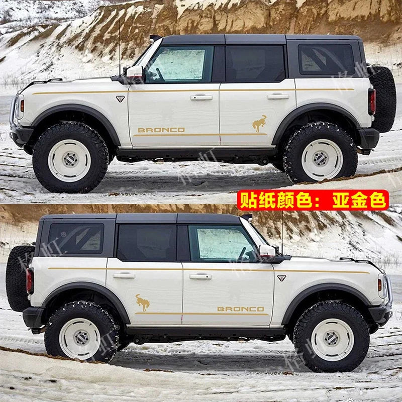 Fashion Sport Custom Appearance Modified Vinyl Decal Kit for Ford Bronco | KK Wrap - 200000182:173#C-200000182:496#D-200000182:350686#E-200000182:366#A-200000182:175#B-  DRIVEN - 3
