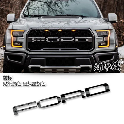 Custom Head Letter Vinyl Decal for Ford Raptor F-150 | KK Film Decorative Sticker - 200000182:10#B-200000182:350852#C-200000182:366#D-200000182:175#E-200000182:173#F-  DRIVEN - 13