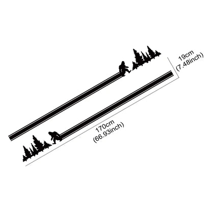 Bigfoot Side Stripe Decal for Ford Bronco (2021–2024) | Waterproof Off-Road Vinyl Graphics - 200000182:350852#Matt Black-200000182:10#Glossy Red-200000182:173#Colorful Laser-200000182:366#Matt Silver-200000182:193#Glossy Black-  DRIVEN - 5