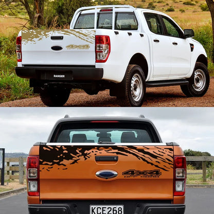 Universal 4x4 Off-Road Tailgate Decal | Fits Ford Ranger, Isuzu D-Max, Chevrolet, VW Amarok, Toyota Hilux & More - 200000182:350850#Matt Gold-200000182:350852#Glossy Orange-200000182:350853#Matt Sliver-200000182:10#Glossy Red-200000182:29#Glossy White-  DRIVEN - 3