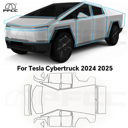 Precut PPF Clear Bra for Tesla Cybertruck (2024–2026) | 9-Mil TPU Paint Protection Film - 14:366#Whole Set;5:200000990#Glossy Clear Film-14:350852#Rear Trunk;5:361385#Matte Clear Film-14:366#Whole Set;5:361385#Matte Clear Film-14:29#Hood;5:200000990#Glossy Clear Film-14:193#Front;5:361385#Matte Clear Film-  DRIVEN - 7