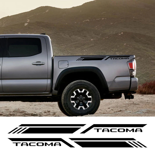 Trunk Side Stripe Decal for Toyota Tacoma TRD Sport | Vinyl Truck Graphics - 200000182:350853#Carbon Fiber-  DRIVEN - 2