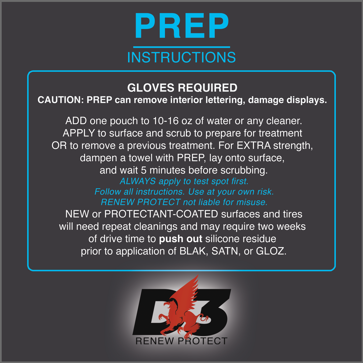 D3 RENEW PROTECT | PREP Cleaner | Surface Preparation | 5-Pack Concentrate - sku-43961772933336-  DRIVEN - 2