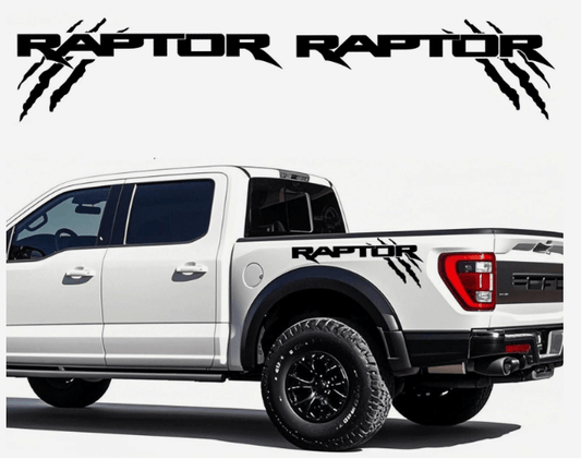 Ford F-150 / Raptor Truck Bed Vinyl Graphics – 2-Piece Side Stripe Decal Set - sku-50817664974980-sku-50817665007748-sku-51303167656068-sku-51303167688836-sku-51303167721604-  DRIVEN - 1