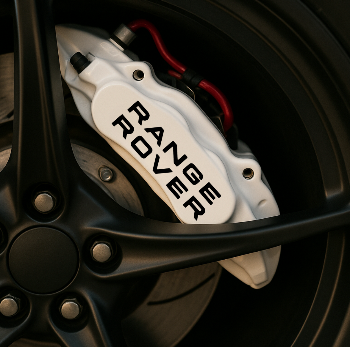 Range Rover Brake Caliper Decals – Universal Fit | Set of 8 (3" to 6") - sku-51737554387076-sku-51737554419844-sku-51737554452612-sku-51737554485380-sku-51737554518148-  DRIVEN - 1