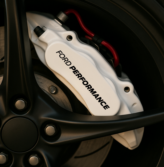 Ford Performance Brake Caliper Decals – Universal Fit | Set of 8 (3" to 6") - sku-51737518047364-sku-51737518080132-sku-51737518112900-sku-51737518145668-sku-51737518178436-  DRIVEN - 1