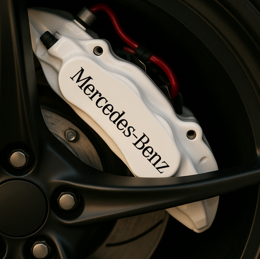 Mercedes-Benz Brake Caliper Decals – Universal Fit | Set of 8 (3" to 6") - sku-51737477677188-sku-51737477709956-sku-51737477742724-sku-51737477775492-sku-51737477808260-  DRIVEN - 1