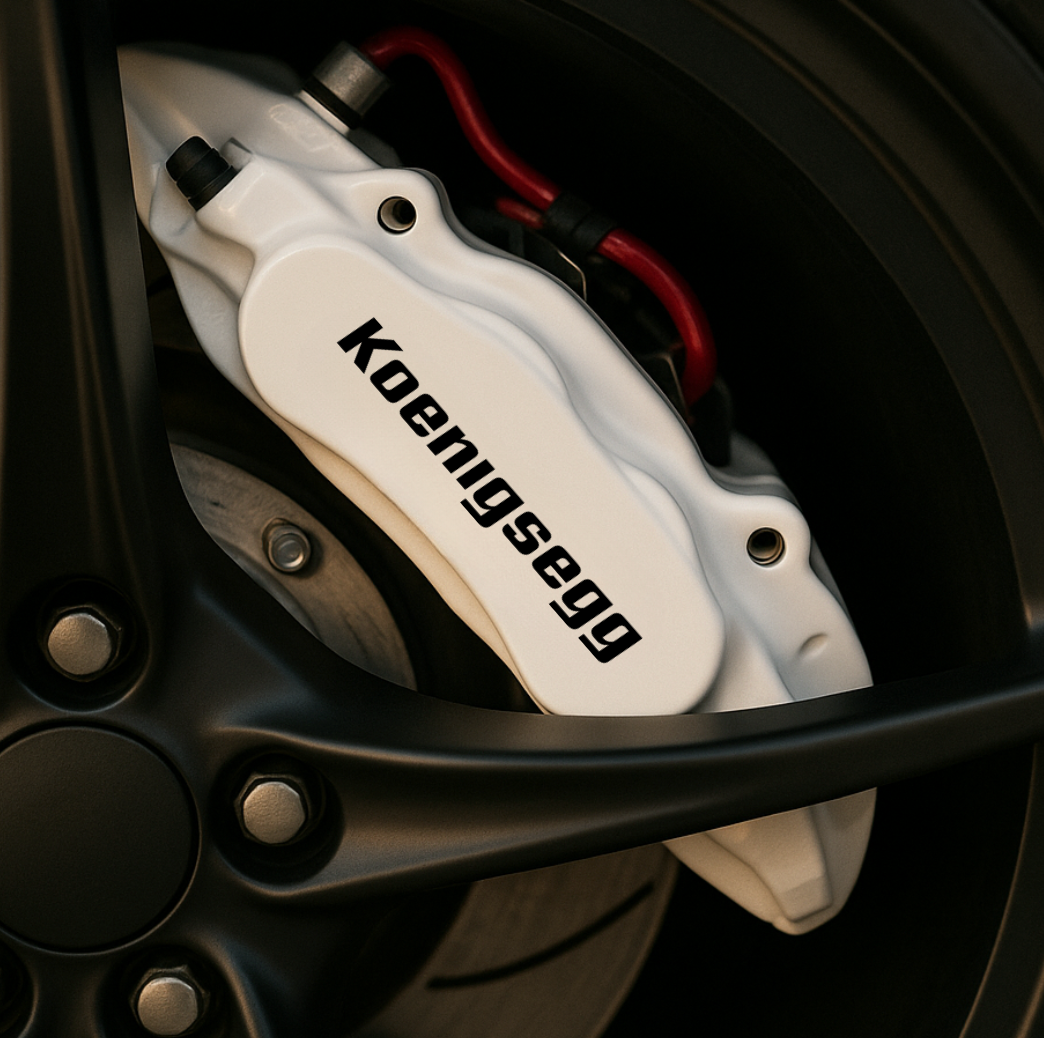 Koenigsegg Brake Caliper Decal [Set of 4] - sku-50921606971524-sku-50921607004292-sku-50921607037060-sku-50921607069828-sku-50921607102596-  DRIVEN - 1