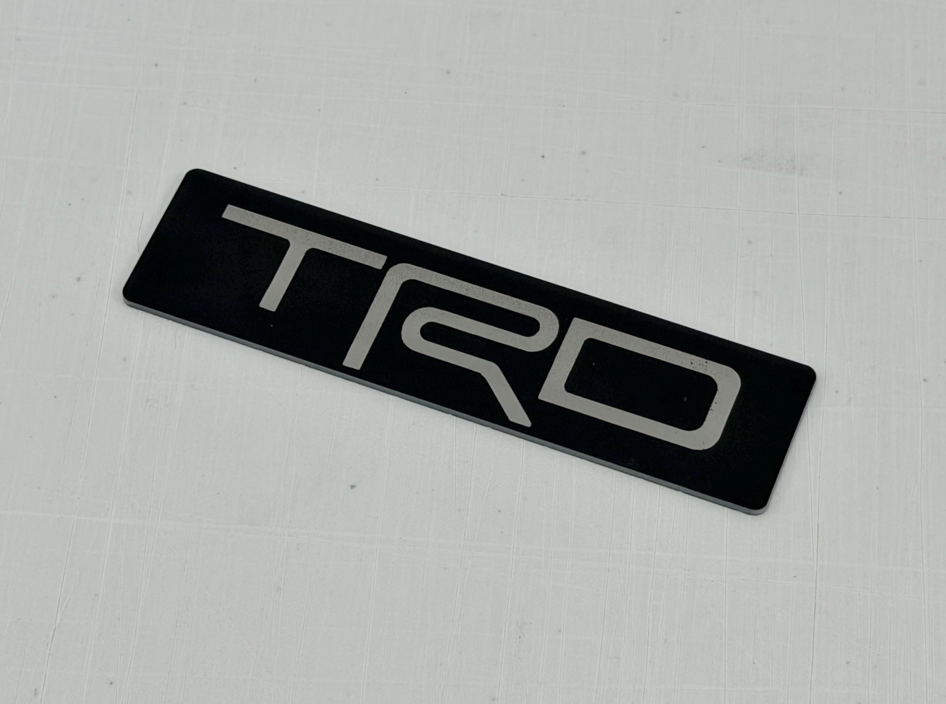 "TRD Sport" Husky Floor Mat Logo (Etched Acrylic) - Universal - UNIVERSALHUKSY-TRDS-1-UNIVERSALHUKSY-TRDS-2-UNIVERSALHUKSY-TRDS-3-  DRIVEN - 4