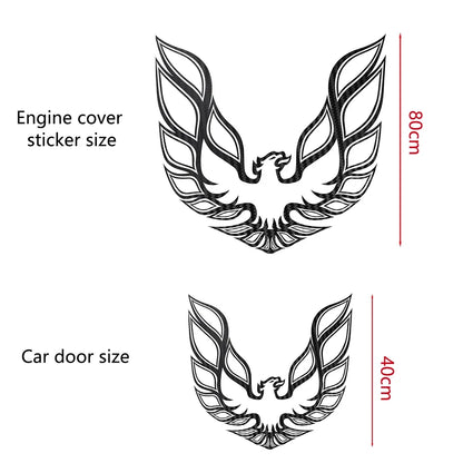 Engine Cover & Door Emblem Decal for Pontiac Firebird / Trans AM | Color Change Vinyl Sticker - 200000182:173#Blue ;5:361385#80cm 1pcs-200000182:173#Blue ;5:200000990#40cm 1pcs-200000182:175#ArmyGreen ;5:361385#80cm 1pcs-200000182:175#ArmyGreen ;5:200000990#40cm 1pcs-200000182:496#carbon fiber ;5:361385#80cm 1pcs-  DRIVEN - 5