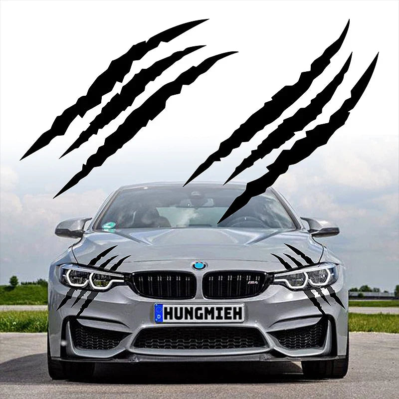 Ghost Claw Hood Vinyl Sticker | Creative Reflective Modification Decal for Cars - 200000182:29#Lights eyebrow White-200000182:193#Lights eyebrow Black-200000182:10#Lights eyebrow blue-200000182:691#Lights eyebrow Red-200000182:366#Lights hood Black-  DRIVEN - 7