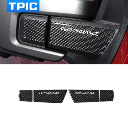 Real Carbon Fiber Rearview Mirror Trim for Ford F-150 SVT Raptor (2021–2025) | BetterHumz LHD/RHD