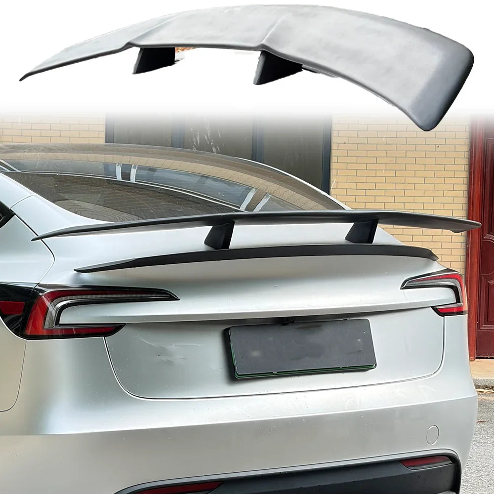 Novitec-Style Rear Trunk Lid Spoiler for Tesla Model 3 (2019–2024) | ABS Luggage Compartment Wing - 14:200004891#Forged Carbon Fiber-14:200004889#Unpainted FRP-14:201619815#Real Carbon Fiber-  DRIVEN - 3