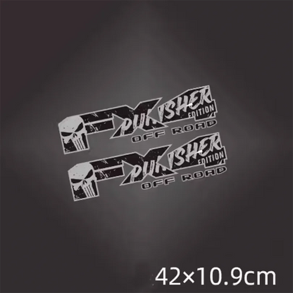 FX4 Off-Road Skull Bedside Decal for 4x4 Trucks | Modified Vinyl Sticker Kit - 200000182:193#A-200000182:29#B-  DRIVEN - 8