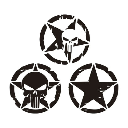 Army Star Vinyl Decal Sticker – Jeep Wrangler & All 4x4 Models | 3 Patterns, 4 Sizes, 4 Styles - 200000182:193#A;355:203282825#Laser;5:361385#20x20cm-200000182:29#B;355:203282825#Laser;5:361385#20x20cm-200000182:10#C;355:203282825#Laser;5:361385#20x20cm-200000182:193#A;355:203282824#White;5:200000990#15x15cm-200000182:29#B;355:203282824#White;5:200000990#15x15cm-  DRIVEN - 5
