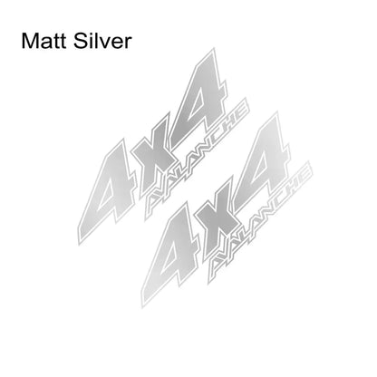4x4 Rear Bed Side Decal for Chevrolet Avalanche | Pickup Truck Vinyl Graphic Sticker - 200000182:350853#Matt Silver-200000182:350850#Matt Gold-200000182:200004890#Matt Black-200000182:200006152#Colorful Laser-200000182:771#Carbon Fiber-  DRIVEN - 12