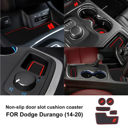 Anti-Slip Cup Holder Mat for Dodge Durango (2014–2020) / Charger (2015–2023) | CCC Waterproof KUNGKIC