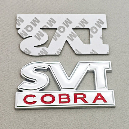 3D Metal SVT Cobra Badge Emblem | Grille & Trunk Sticker for Ford Mustang - 200000182:193#Grill Chrome-200000182:29#Grill Black-200000182:691#Sticker Chrome-200000182:10#Sticker Black-  DRIVEN - 7