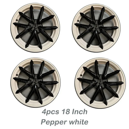 18" Replacement Hub Cap Wheel Covers for Tesla Model 3 (2017–2023) | 4-Piece ABS Set - 14:201452420#Gloss Black-14:202530813#Orange-14:10#White-14:201504124#Pepper White-14:203603266#Purple-  DRIVEN - 10