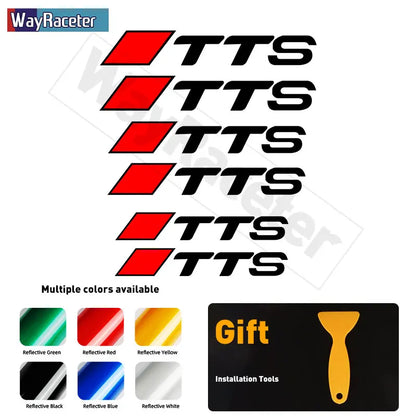 Audi Brake Caliper Decal Set – High-Temp Reflective Vinyl | A3 A4 A5 A6 A7 A8 Q2 Q3 Q5 Q7 Q8 TT TTS S-Line (6 Pcs) - 200000182:771#For TTS;355:203282818#Reflective green-200000182:771#For TTS;355:203282826#Reflective blue-200000182:200004890#For TT;355:203282826#Reflective blue-200000182:200004890#For TT;355:203282825#Reflective yellow-200000182:771#For TTS;355:203282823#Reflective black-  DRIVEN - 19