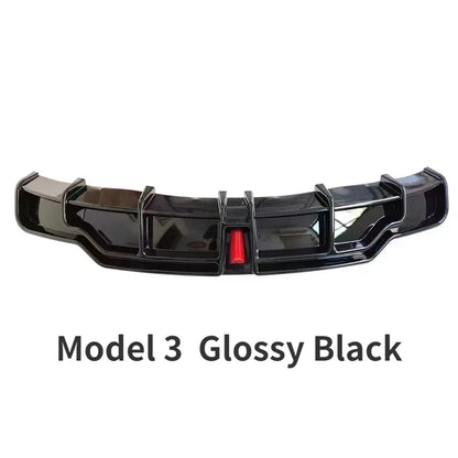 Glossy Black ABS Rear Bumper Diffuser Body Kit for Tesla Model 3 / Model Y (2016–2023) - 14:200001951#Model Y Carbon Look-14:200002130#Model Y Glossy Black-14:200003699#Model Y Matte Black-14:200004891#Model 3 Carbon Look-14:200004890#Model 3 Glossy Black-  DRIVEN - 10
