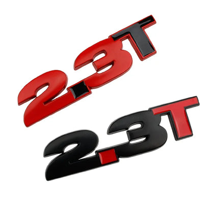 3D Metal 2.3T Displacement Badge for Ford Mustang GT / Shelby EcoBoost | Emblem Sticker - 200000182:691#C-200000182:29#B-200000182:193#A-  DRIVEN - 4