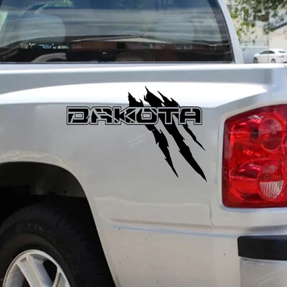 Claw Style Truck Bed Side Decal | Universal Pickup Body Vinyl Graphic - 200000182:1052#Matt Black;5:361385#50x27.8cm-200000182:1052#Matt Black;5:361386#70x38.9cm-200000182:1052#Matt Black;5:100014064#90x50cm-200000182:350850#Matt Sliver;5:200000990#40x22cm-200000182:350850#Matt Sliver;5:361385#50x27.8cm-  DRIVEN - 1
