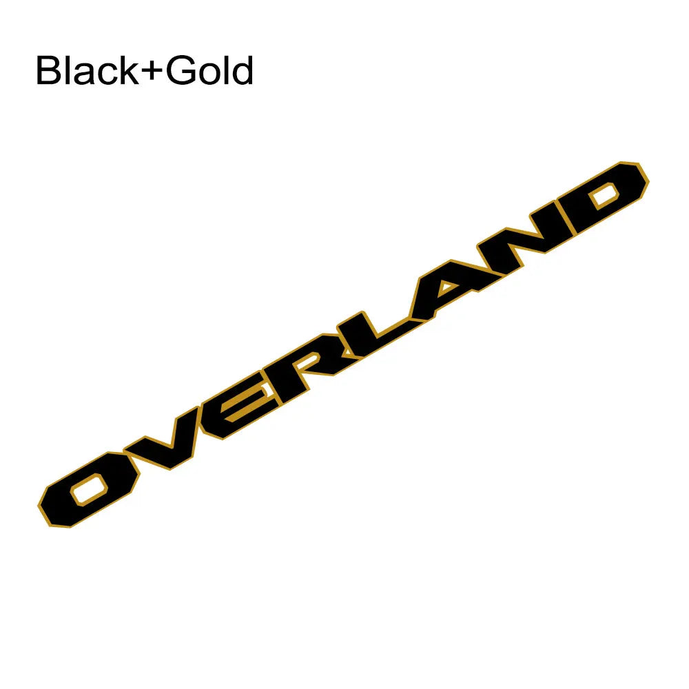 Engine Hood Decal for Jeep Gladiator Overland | Pickup Truck Vinyl Sticker Graphic - 200000182:29#Black Red;5:200000990#60x4.2cm-200000182:350852#Gold Silver;5:361385#70x4.9cm-200000182:29#Black Red;5:361385#70x4.9cm-200000182:29#Black Red;5:361386#100x7cm-200000182:366#White Gray;5:361385#70x4.9cm-  DRIVEN - 12