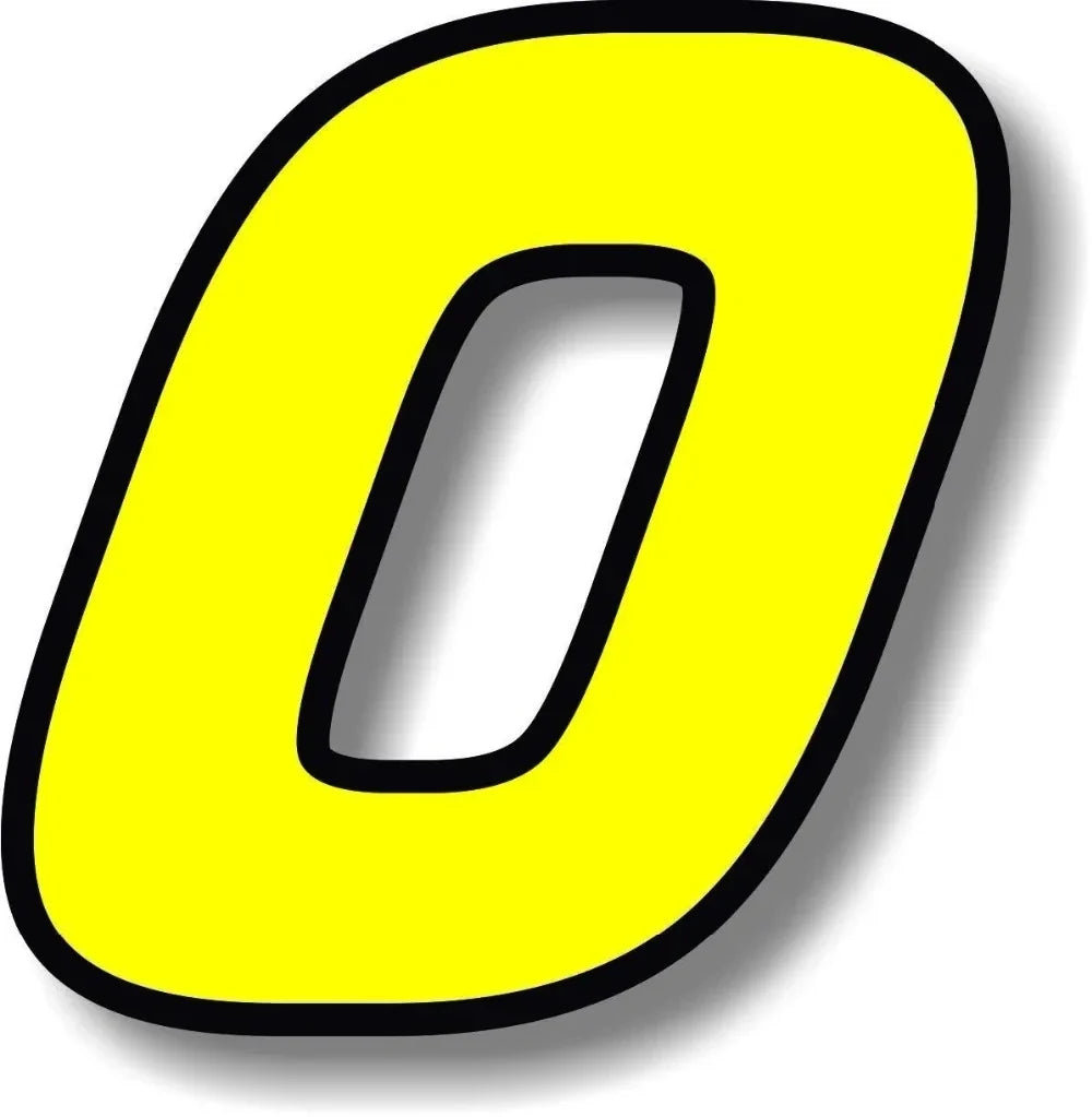 F155 Individual Number Vinyl Sticker – Yellow with Black Border | Digits 0–9 | 2 Sizes | Car, Motorcycle & Helmet - 14:1202#F155- Number 3;5:100012359#Height 5cm-14:771#F155- Number 2;5:871#Height 10cm-14:200070701#F155- Number 8;5:871#Height 10cm-14:1254#F155- Number 4;5:100012359#Height 5cm-14:193#F155- Number 1;5:871#Height 10cm-  DRIVEN - 4