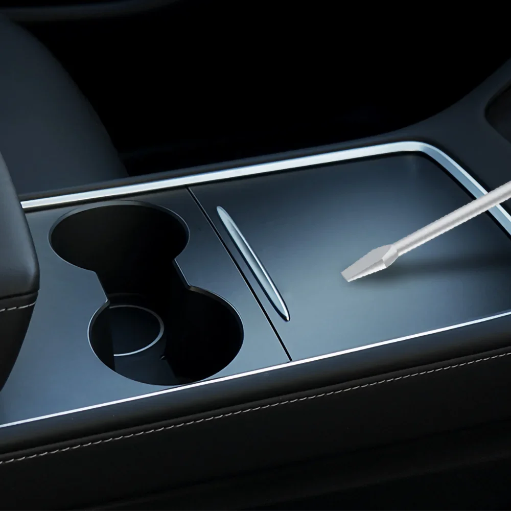 Center Console Panel Sticker for Tesla Model 3 / Model Y (2021–2023) | Wood Grain & Carbon Fiber Film - 200000182:201735810#Wood Grain Color-200000182:801422864#PU Carbon Color-200000182:96235566#Carbon Color-200000182:771#Black Color-200000182:200006253#White Color-  DRIVEN - 4