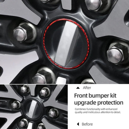 Carbon Fiber Wheel Rim Center Hub Cover for Ford F-150 SVT Raptor (2015–2020) | BetterHumz Red/Black