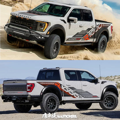 F-150 Raptor R Pickup Off-Road Racing Vinyl Decal | Body Modification Film & Decoration Sticker - 200000182:193#Image Color-  DRIVEN - 5