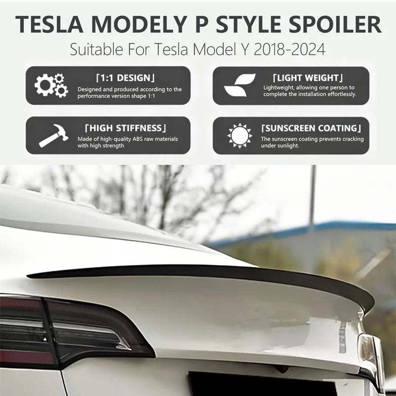 Performance-Style ABS Rear Trunk Spoiler for Tesla Model 3 / Model 3 Highland / Model Y (2018–2026) - 14:200004890#Model3-GC;200007763:201336106-14:200002130#Model3-MB;200007763:201336106-14:200572156#Model3-GB;200007763:201336106-14:173#MY M3 HIGHLAND-MC;200007763:201336106-14:350853#MY M3 HIGHLAND-GC;200007763:201336106-  DRIVEN - 4
