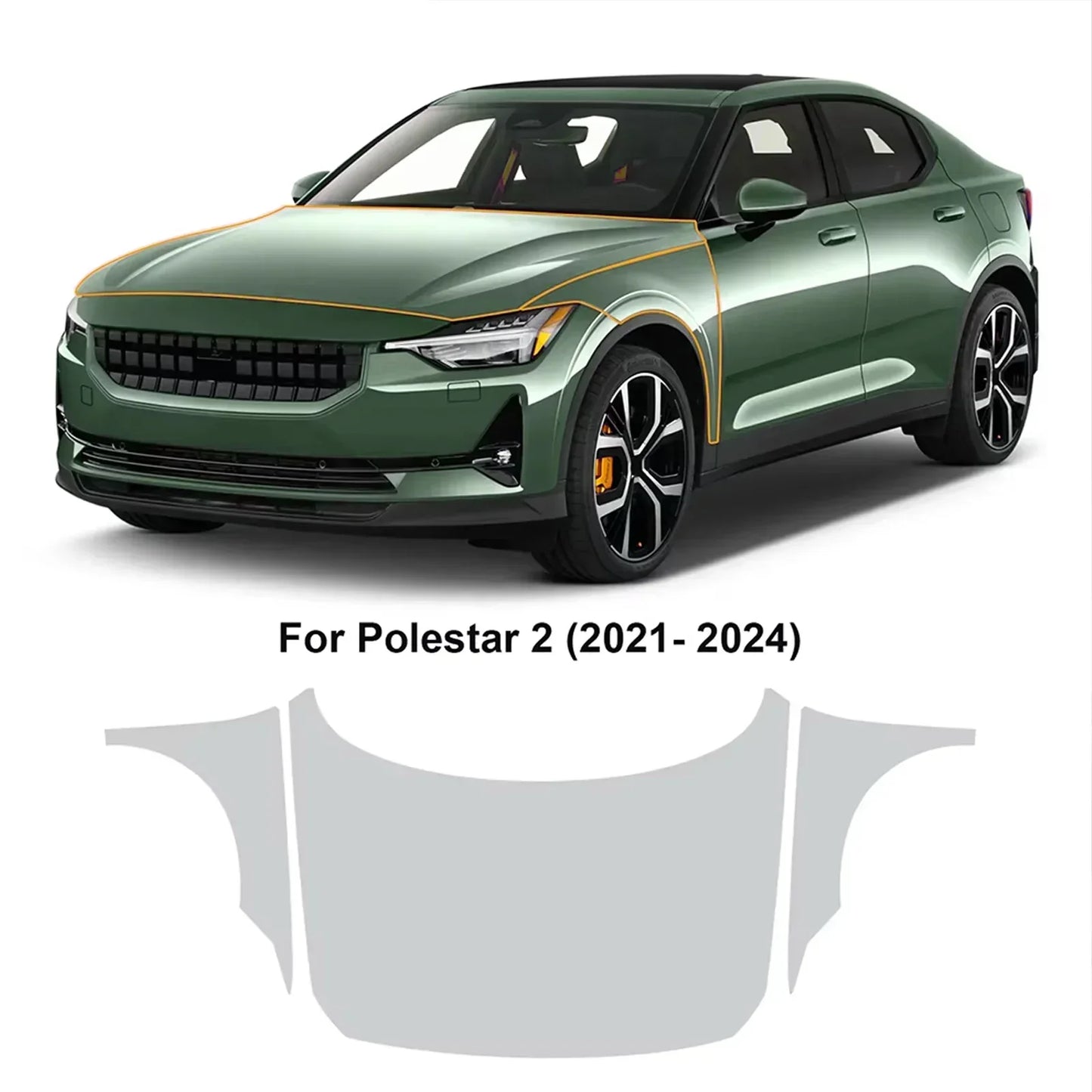 Precut PPF for Polestar 2 (2021–2025) | TPU Paint Protection Film Clear Bra - 200000182:193#Rear Trunk;5:200000990#Clear Film-200000182:175#Rear Side;5:200000990#Clear Film-200000182:10#Front;5:200000990#Clear Film-200000182:691#Whole Set;5:200000990#Clear Film-200000182:29#Hood;5:200000990#Clear Film-  DRIVEN - 10