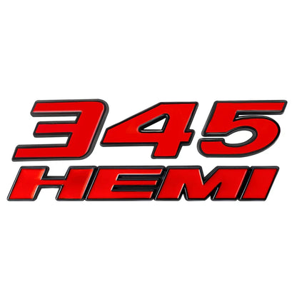 3D Metal HEMI 392 345 Emblem Badge Sticker for Dodge Charger / RAM 1500 / Journey / Caliber - 200000182:691#Black-200000182:10#Silver Red Black-200000182:200013901#Red Black-200000182:200006152#Red-200000182:350850#Silver Red White-  DRIVEN - 9